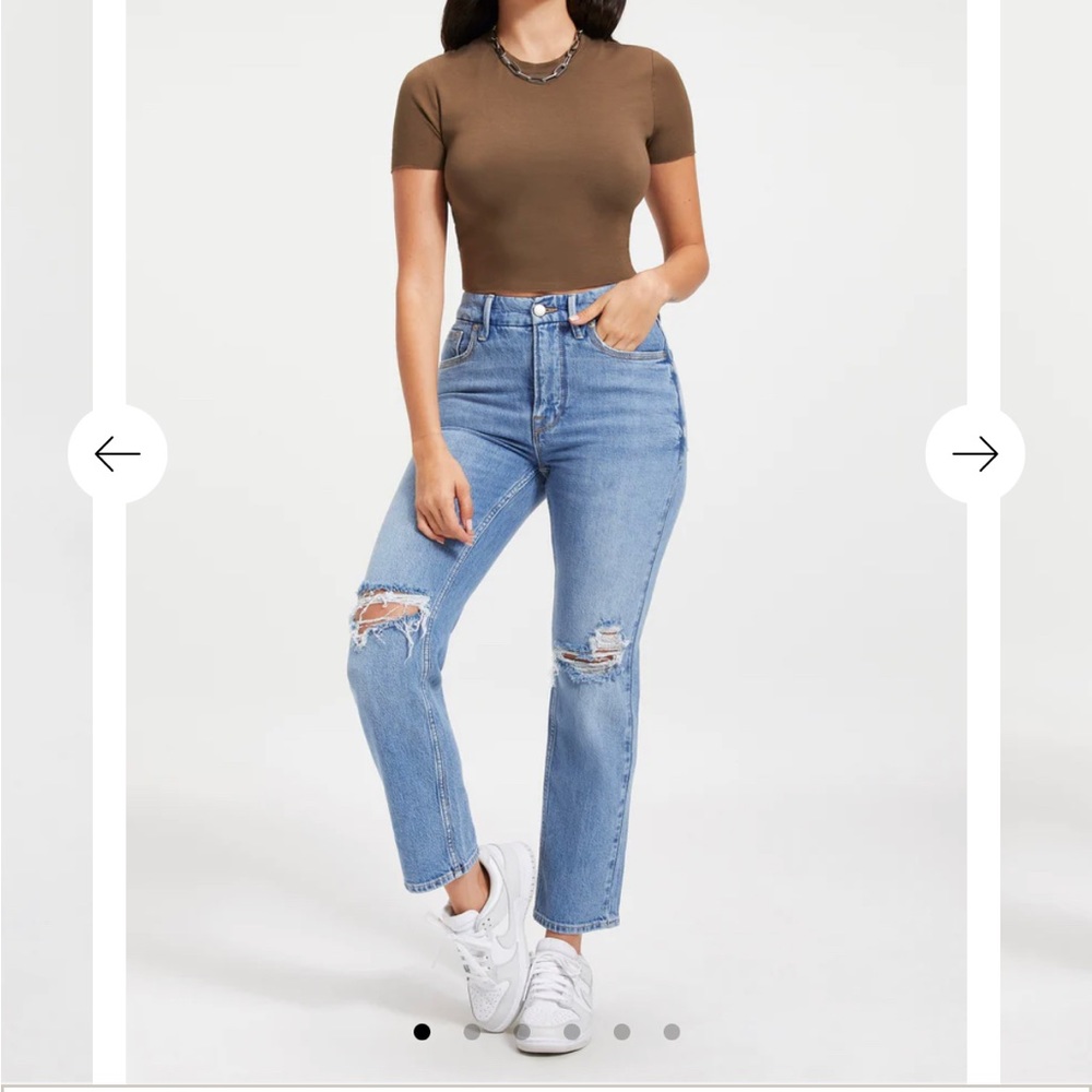 GOOD ICON CROPPED JEANS
